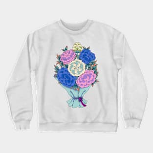 Minhwa: Peony Bouquet C Type (Korean traditional/folk art) Crewneck Sweatshirt